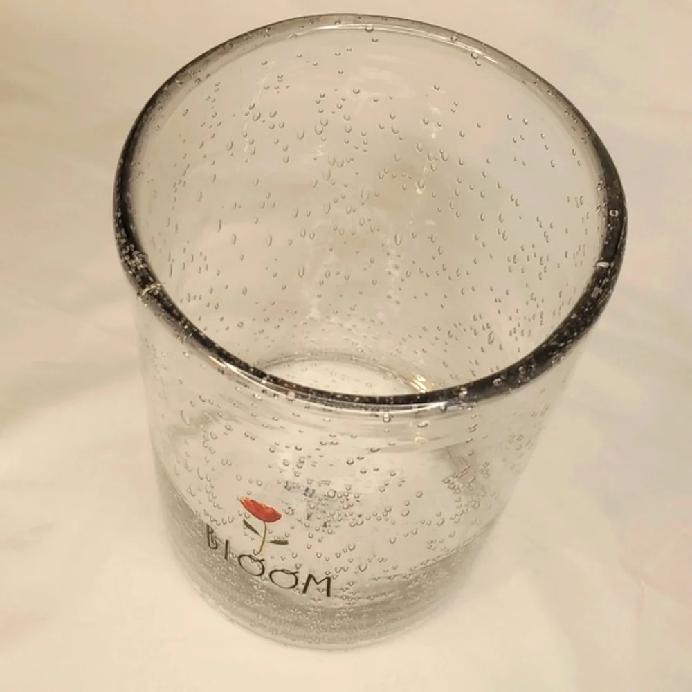 Rae Dunn Vase Hurricane Bubble Glass Clear Vase Farmhouse Style Valentines Decor
